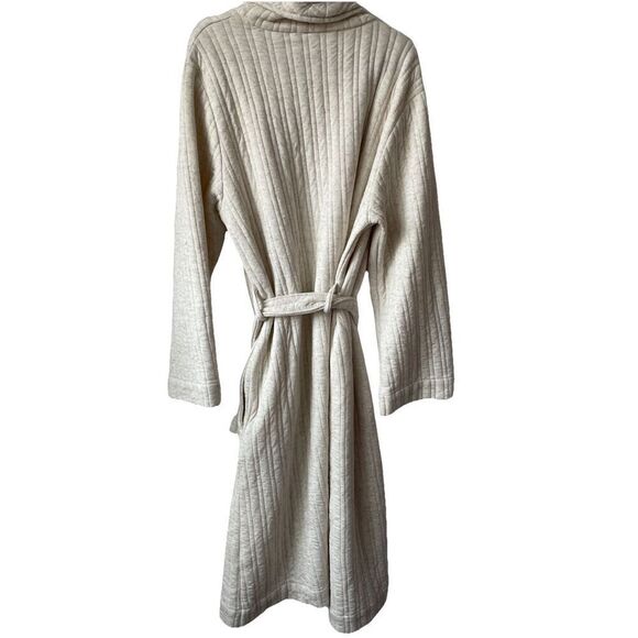 New $179 PARACHUTE Unisex Cozy Knit Robe in Natural Size Large - Picture 8 of 8